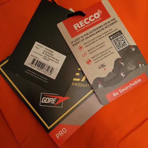 New Peak Performance Ski Pants Women's Sz L Vislight Gore Tex Pro Gore-Tex NWT - Picture 4 of 11